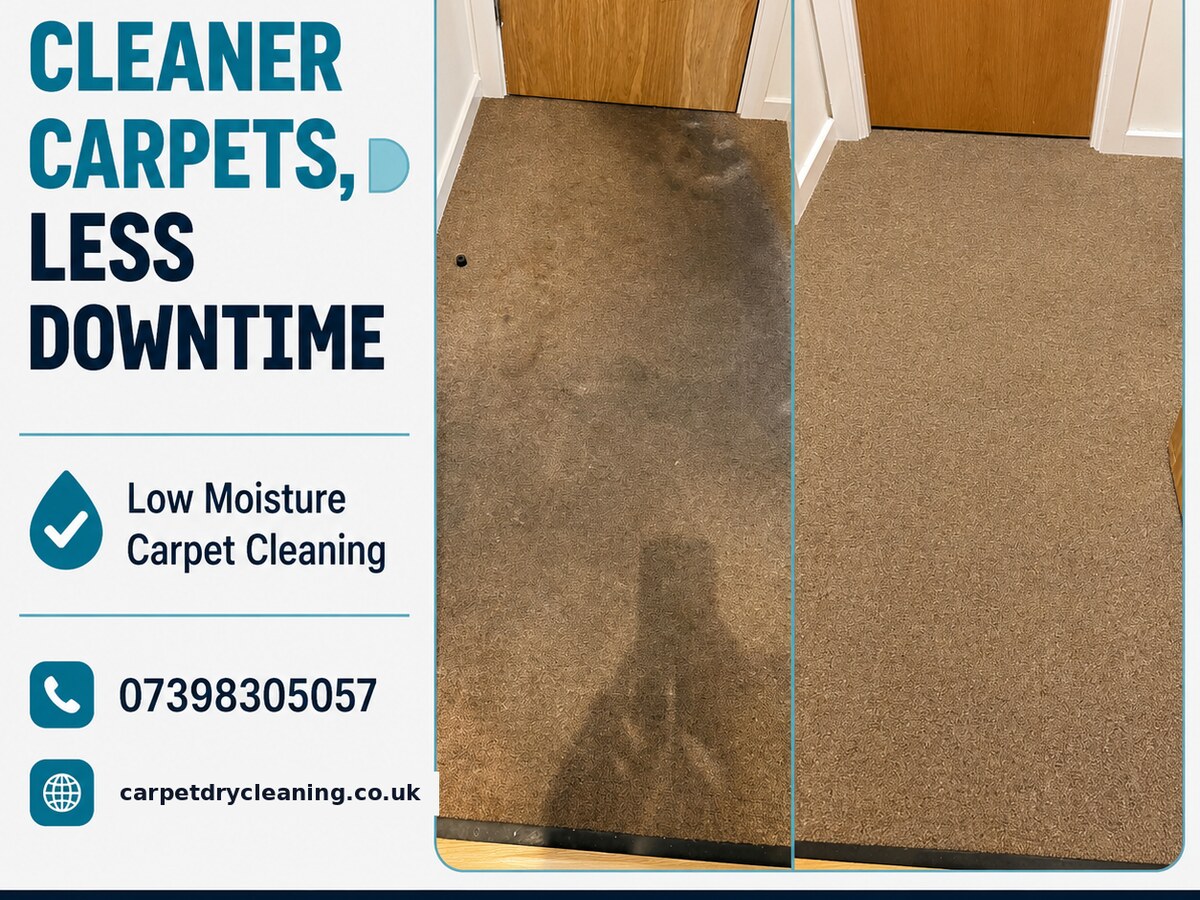 Hallway carpet deep clean before and after, Greater Manchester